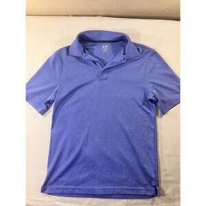 Champion Mens Golf Polo Shirt Short Sleeve Blue Heathered DUO DRY‎ Size S/P